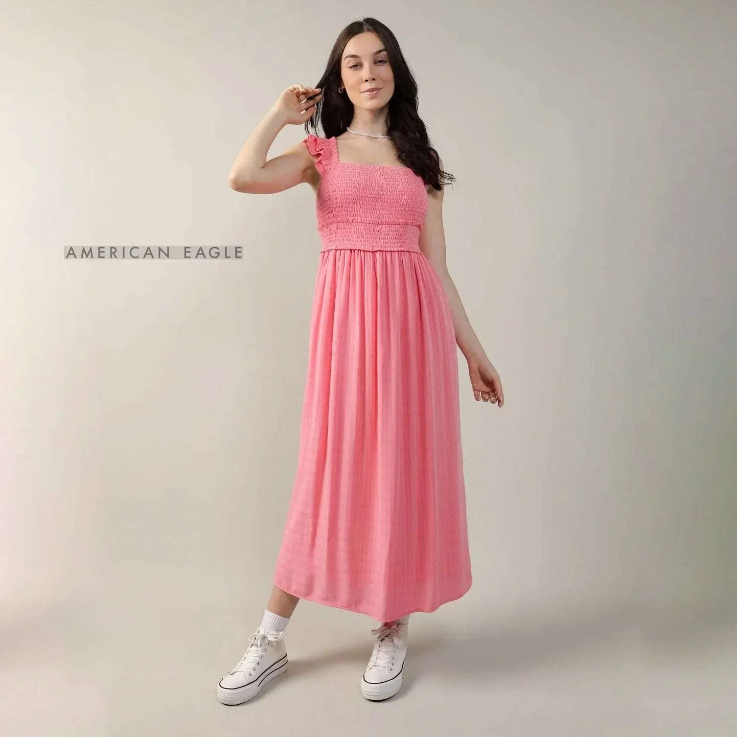 American Eagle - Coral Dress | فستان كورال