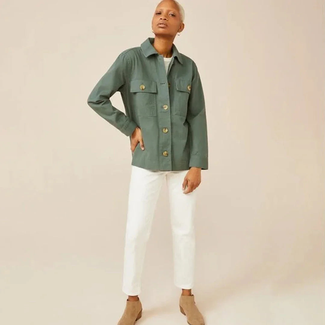 Free Assembly Surplus Shirt Jacket – Green | جاكيت قميص سرفيس من فري أسيمبلي – أخضر