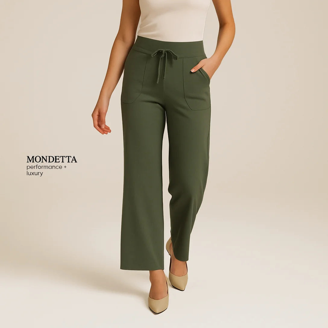 Mondetta Women's High-Waist Lounge Pants with Pockets – Relaxed Fit for Ultimate Comfort