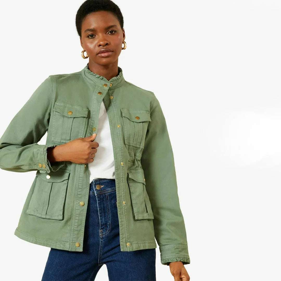 Urban Utility Shirt – Khaki Green