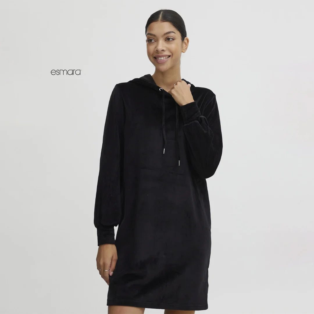 فستان نسائي أسود كلاسيكي من ESMARA – تصميم BYMitza
