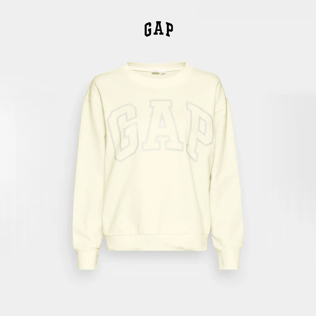 سويت شيرت أصفر بشعار GAP
