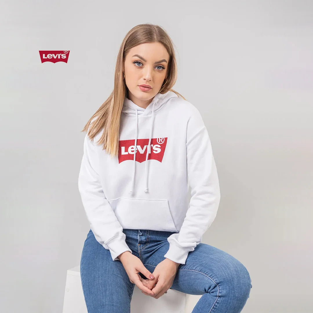 هودي نسائي بغطاء رأس من Levi’s