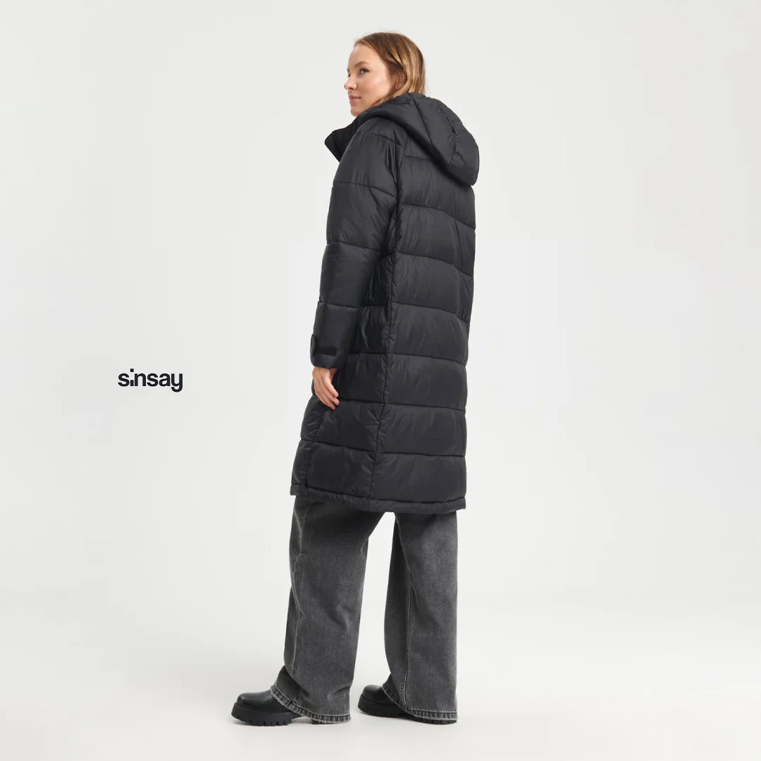 معطف نسائي مبطن طويل من Sinsay