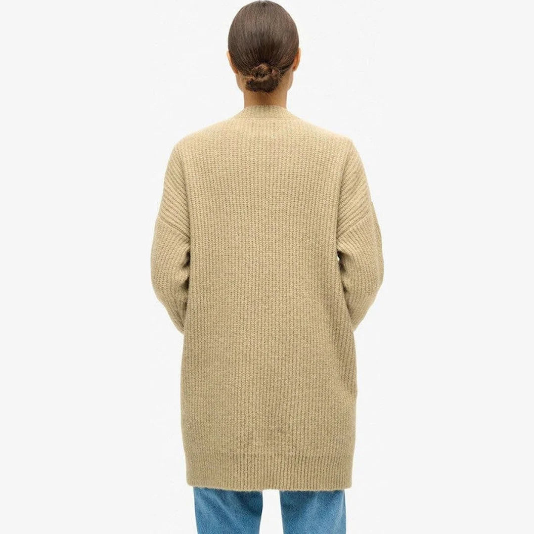 كارديغان نسائي طويل ومحبوك باللون البني من Vero Moda