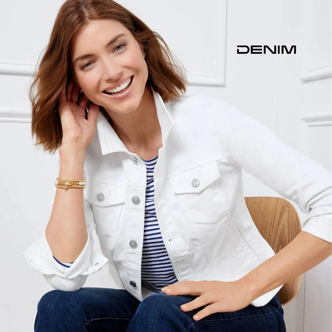 جاكيت جينز نسائي كلاسيكي – تصميم من Denim