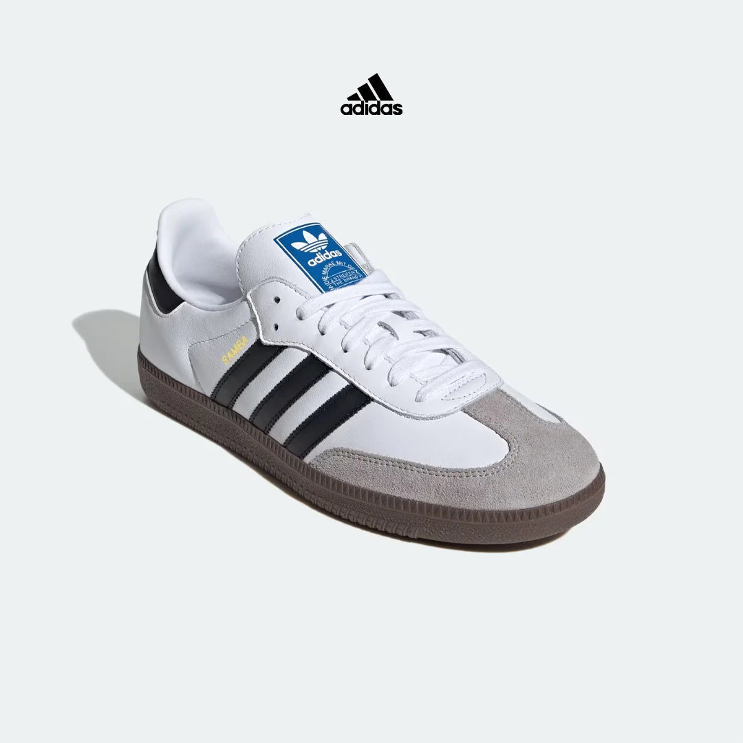 سنيكرز نسائي Adidas Samba أسود بخطوط بيضاء