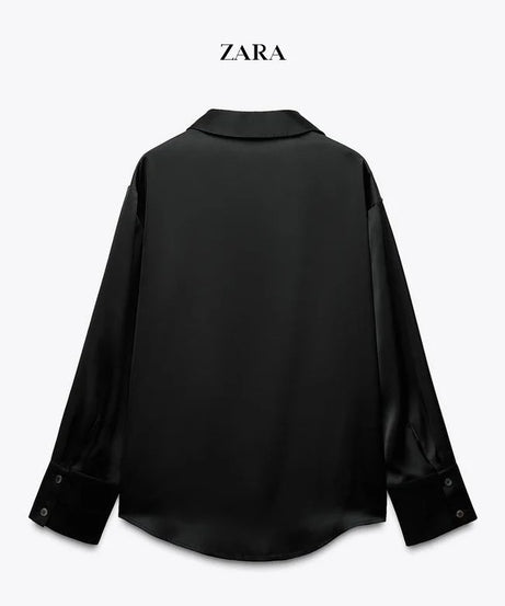 قميص ساتان نسائي من ZARA