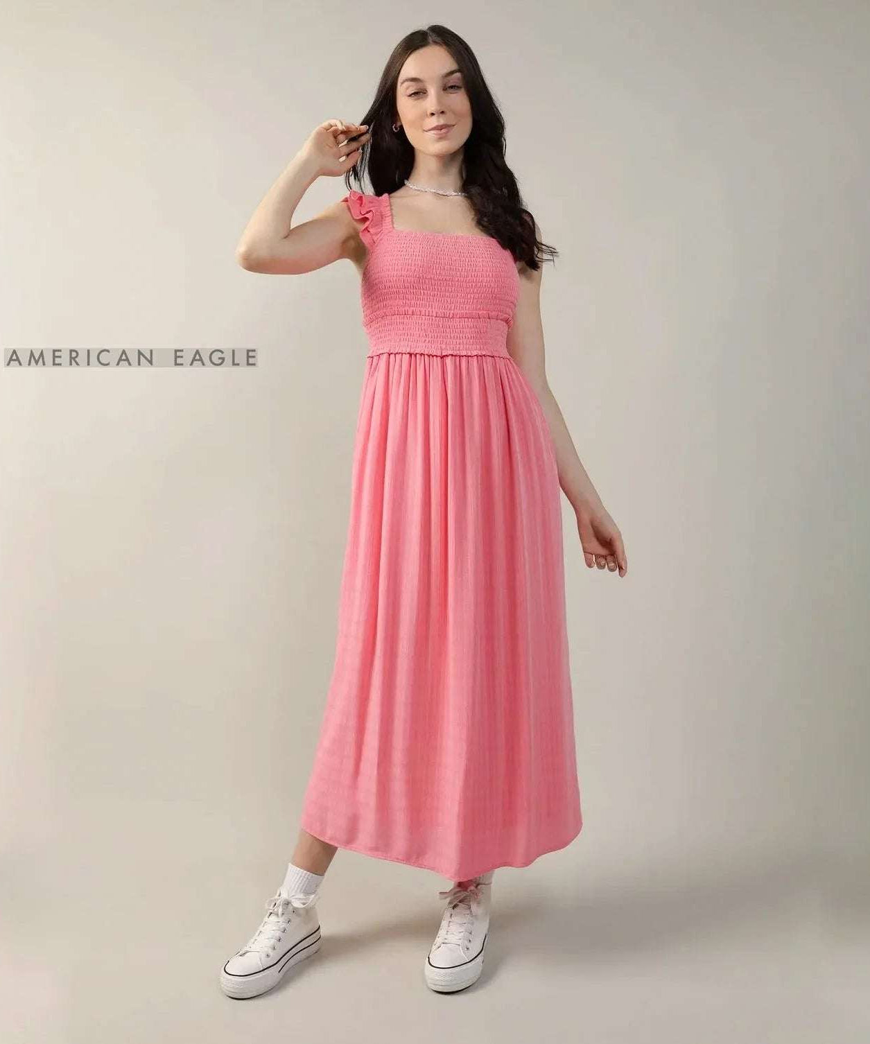 American Eagle - Coral Dress | فستان كورال