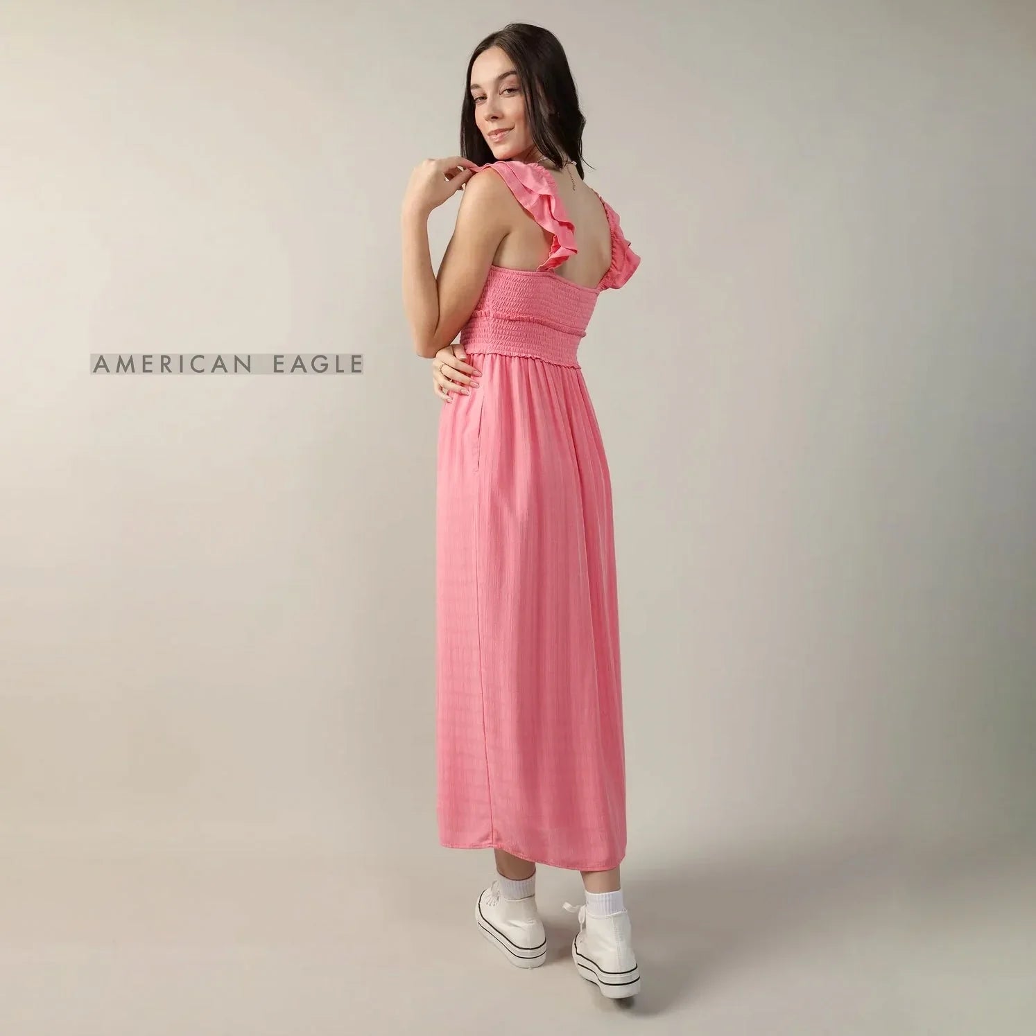 American Eagle - Coral Dress | فستان كورال