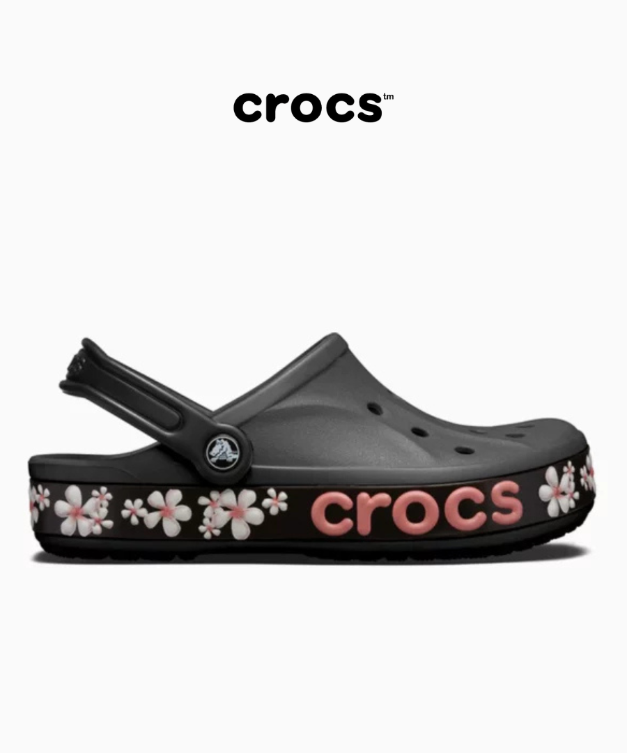 Crocs Bayaband Graphic II Clogs Black