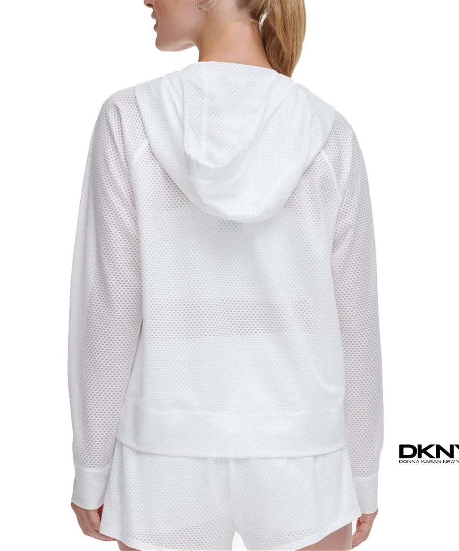 DKNY - Chintz Honeycomb Mesh Lightweight Jacket | جاكيت رياضي خفيف بنقشة شبكية – دي كيه إن واي