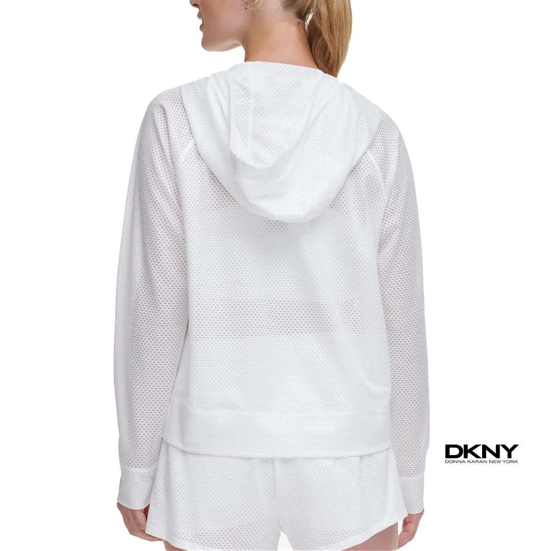 DKNY - Chintz Honeycomb Mesh Lightweight Jacket | جاكيت رياضي خفيف بنقشة شبكية – دي كيه إن واي