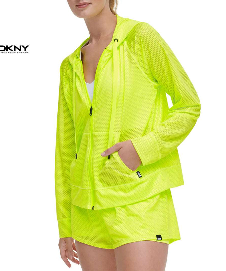 DKNY - Chintz Honeycomb Mesh Lightweight Jacket | جاكيت رياضي خفيف بنقشة شبكية – دي كيه إن واي