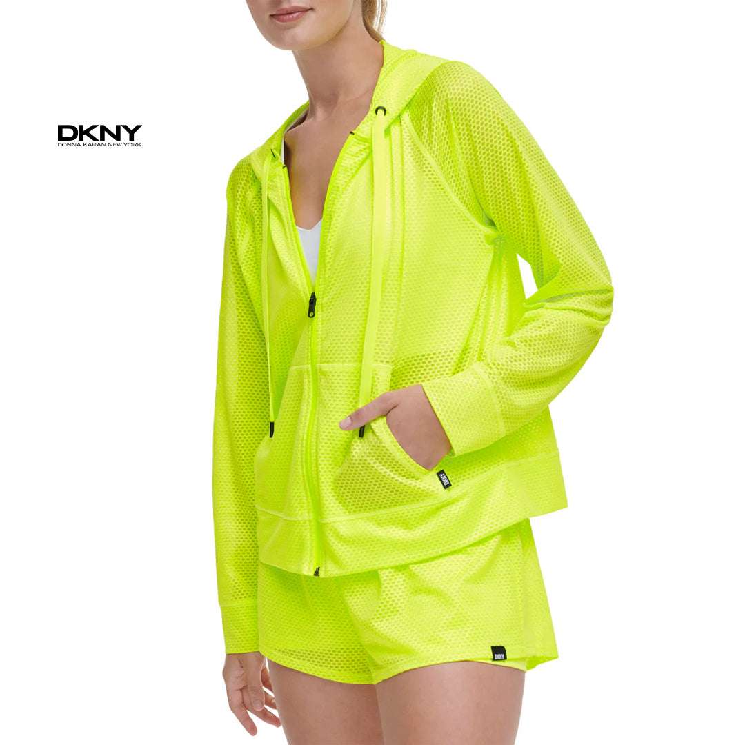 DKNY - Chintz Honeycomb Mesh Lightweight Jacket | جاكيت رياضي خفيف بنقشة شبكية – دي كيه إن واي