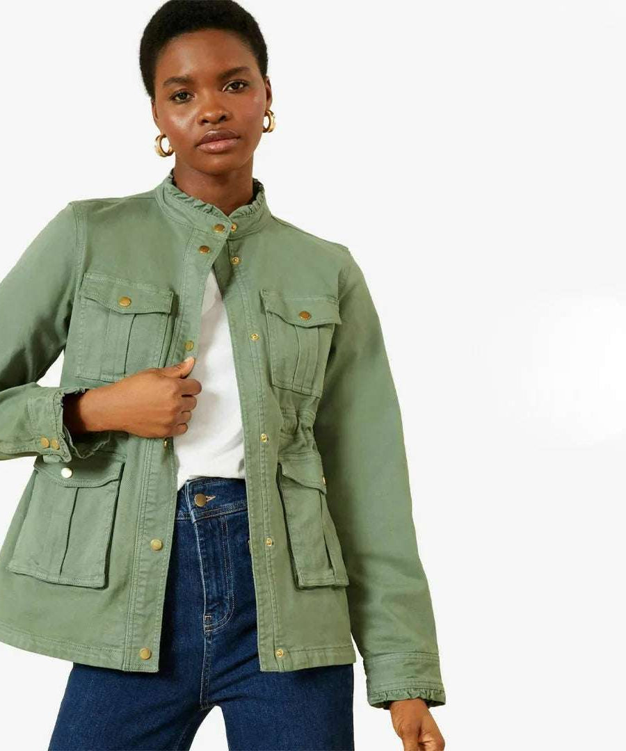 Urban Utility Shirt – Khaki Green