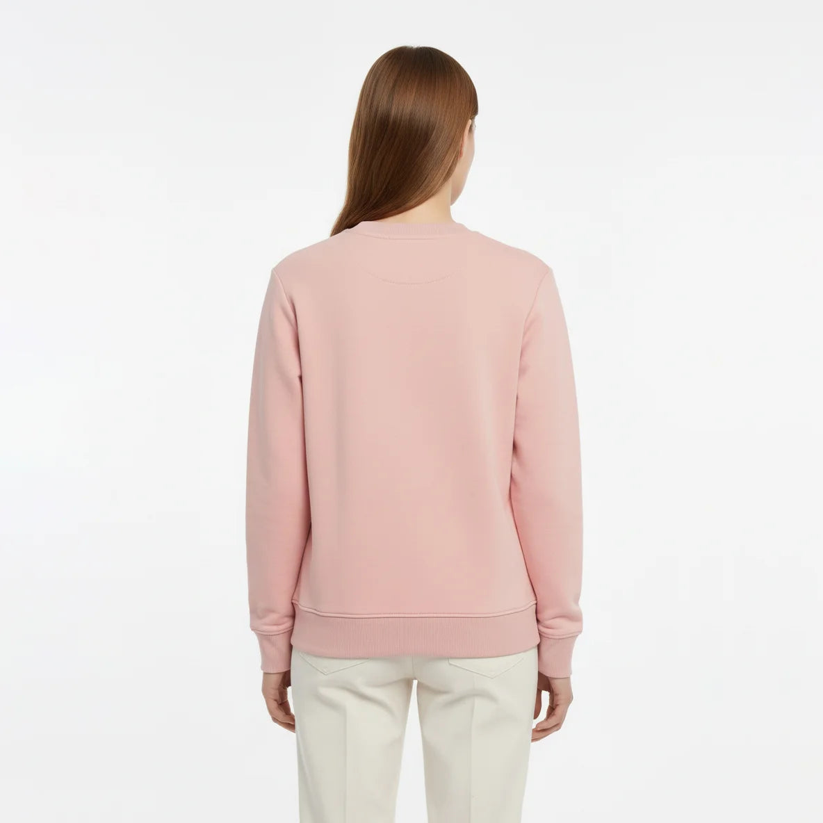 سويت شيرت نسائي Burberry المطرّز – لون وردي باهت