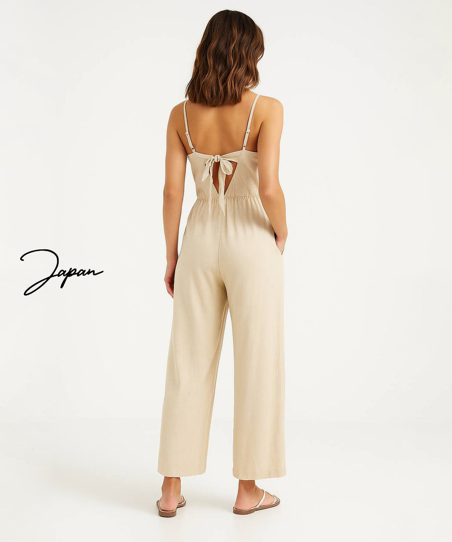 جمبسوت نسائي صيفي بحمّالات رفيعة – تصميم أنيق ومريح من براند japan