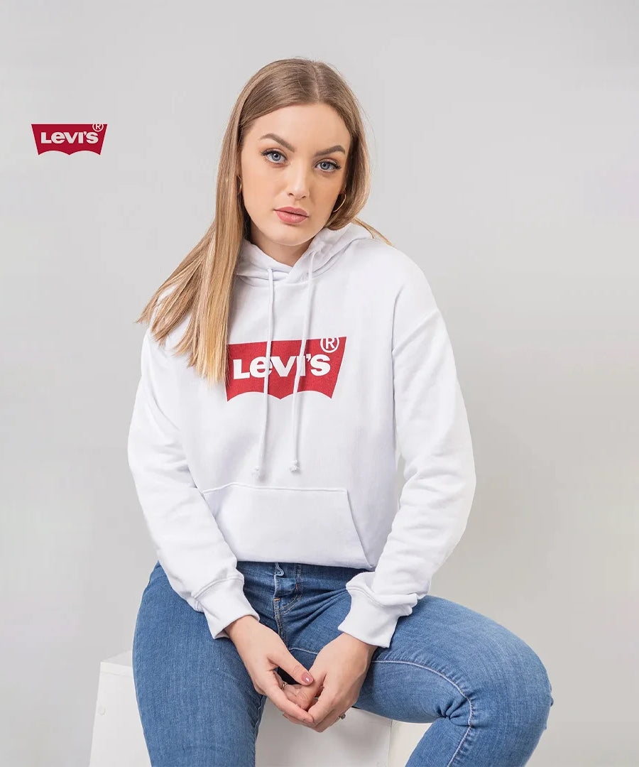 هودي نسائي بغطاء رأس من Levi’s