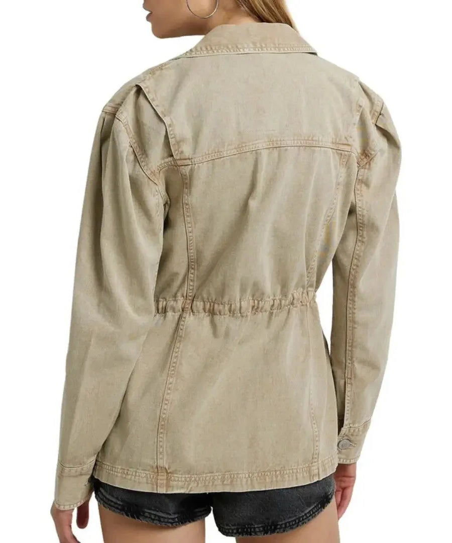 جاكيت نسائي Utility من الدينيم بجيوب أمامية من River Island