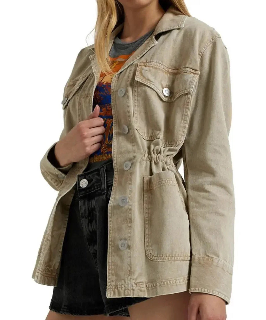 جاكيت نسائي Utility من الدينيم بجيوب أمامية من River Island