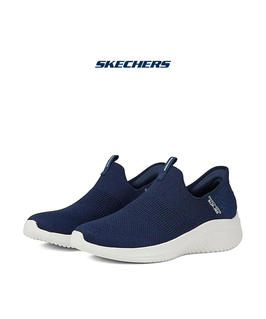 سنيكرز نسائي سليب أون من Skechers – كحلي مريح وخفيف