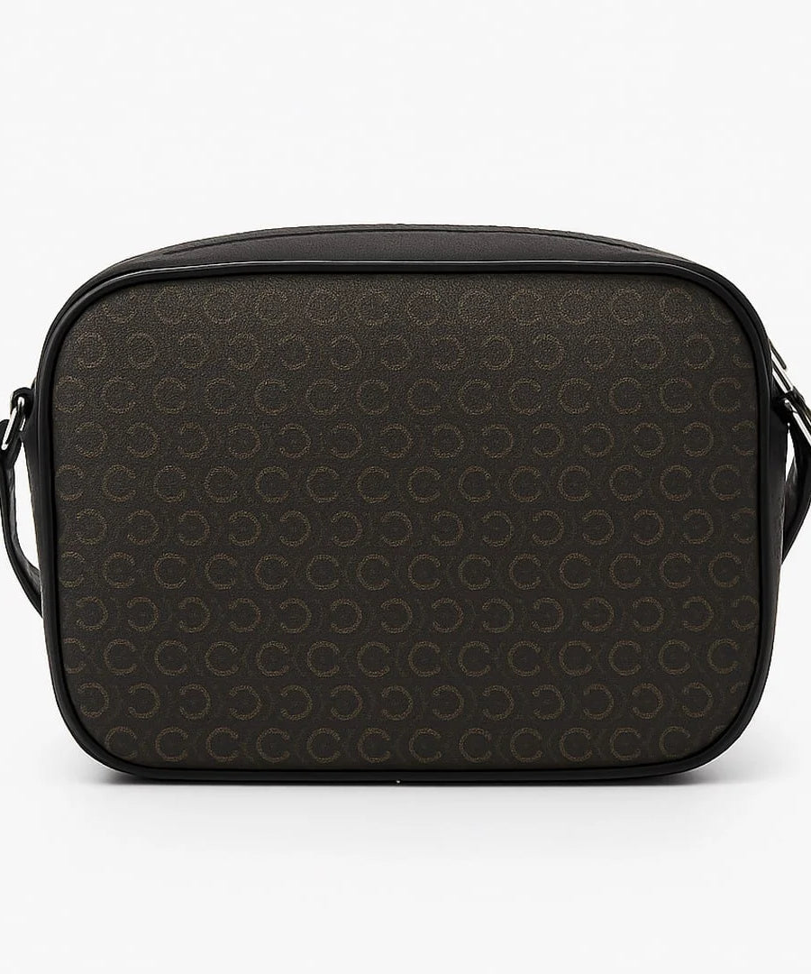 GUESS Logo Print Crossbody Bag - Brown