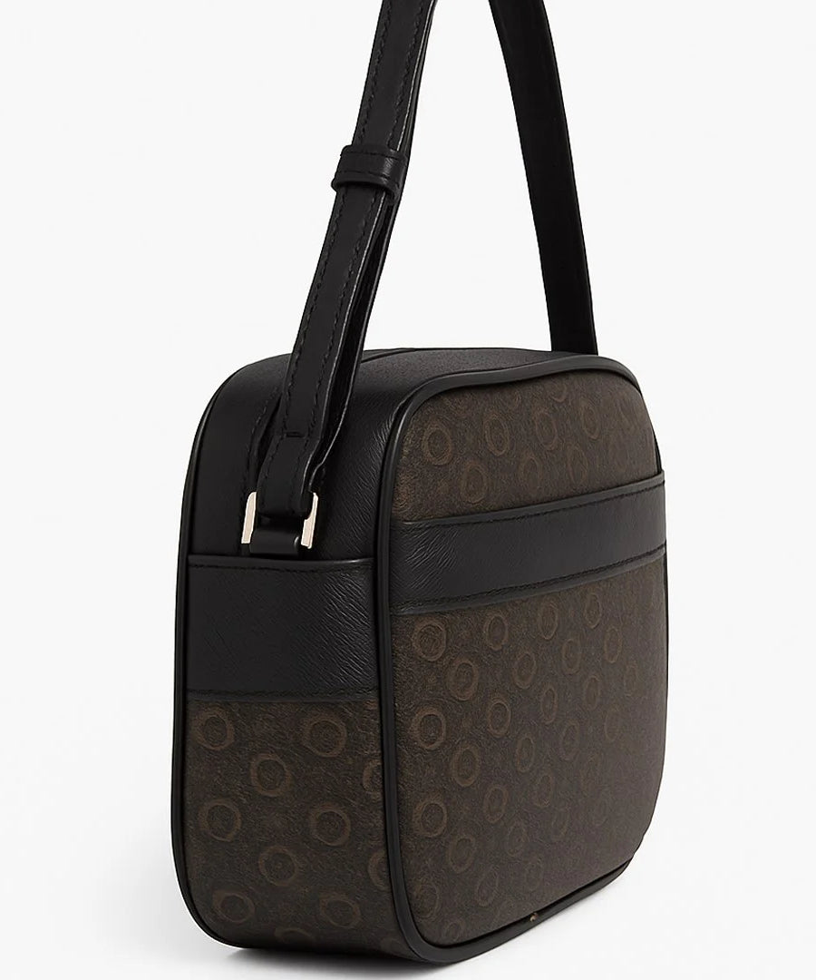 GUESS Logo Print Crossbody Bag - Brown