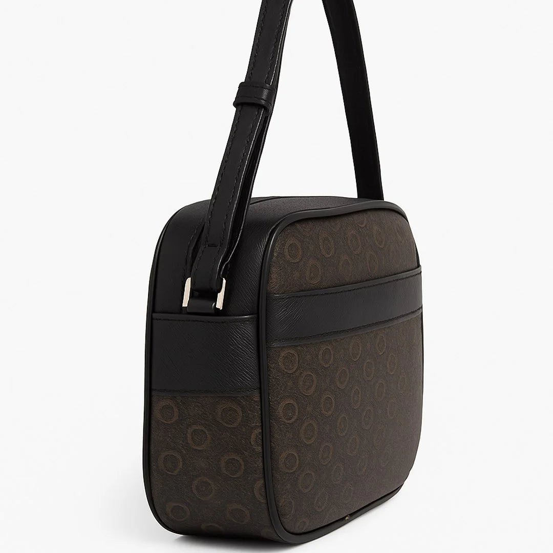 GUESS Logo Print Crossbody Bag - Brown