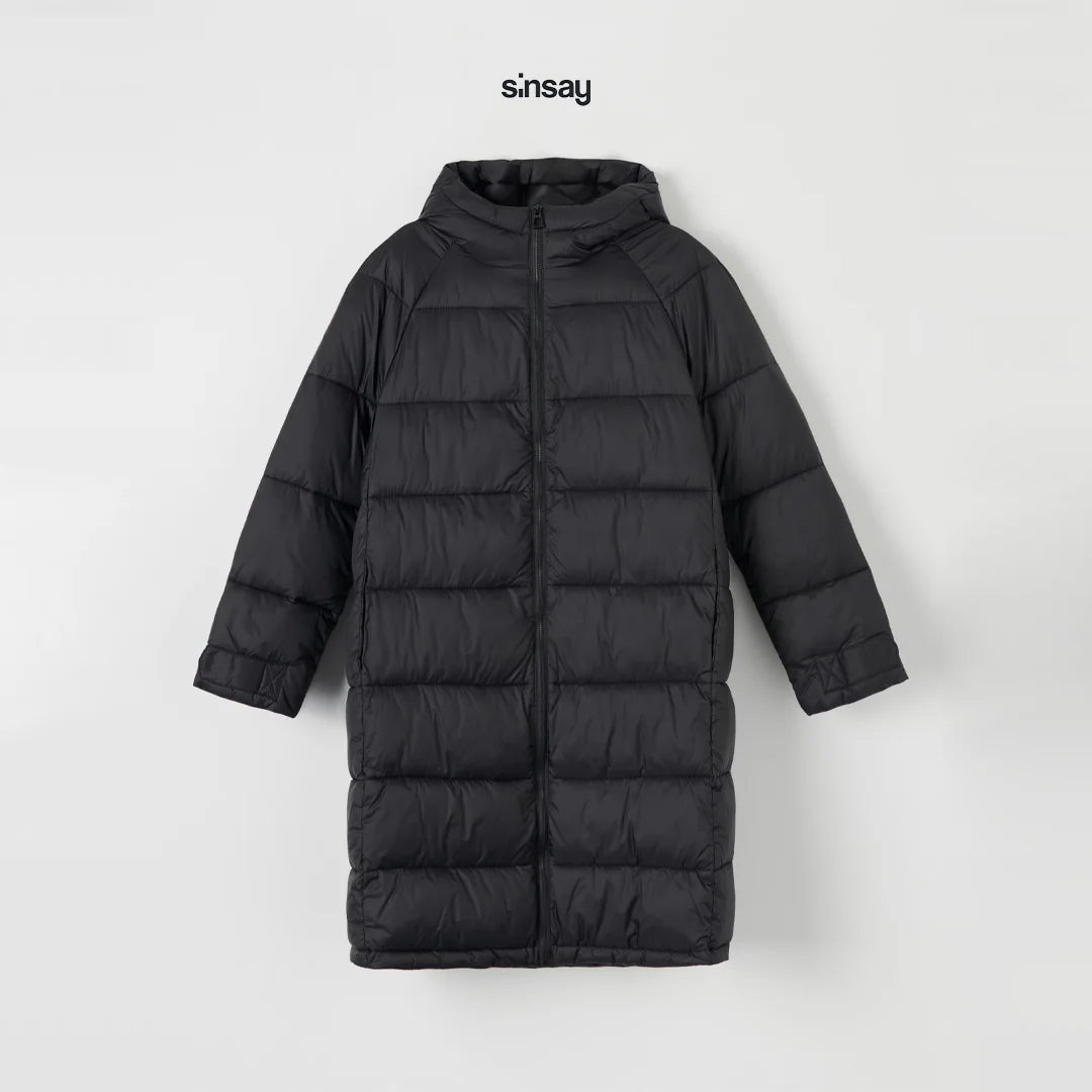 معطف نسائي مبطن طويل من Sinsay