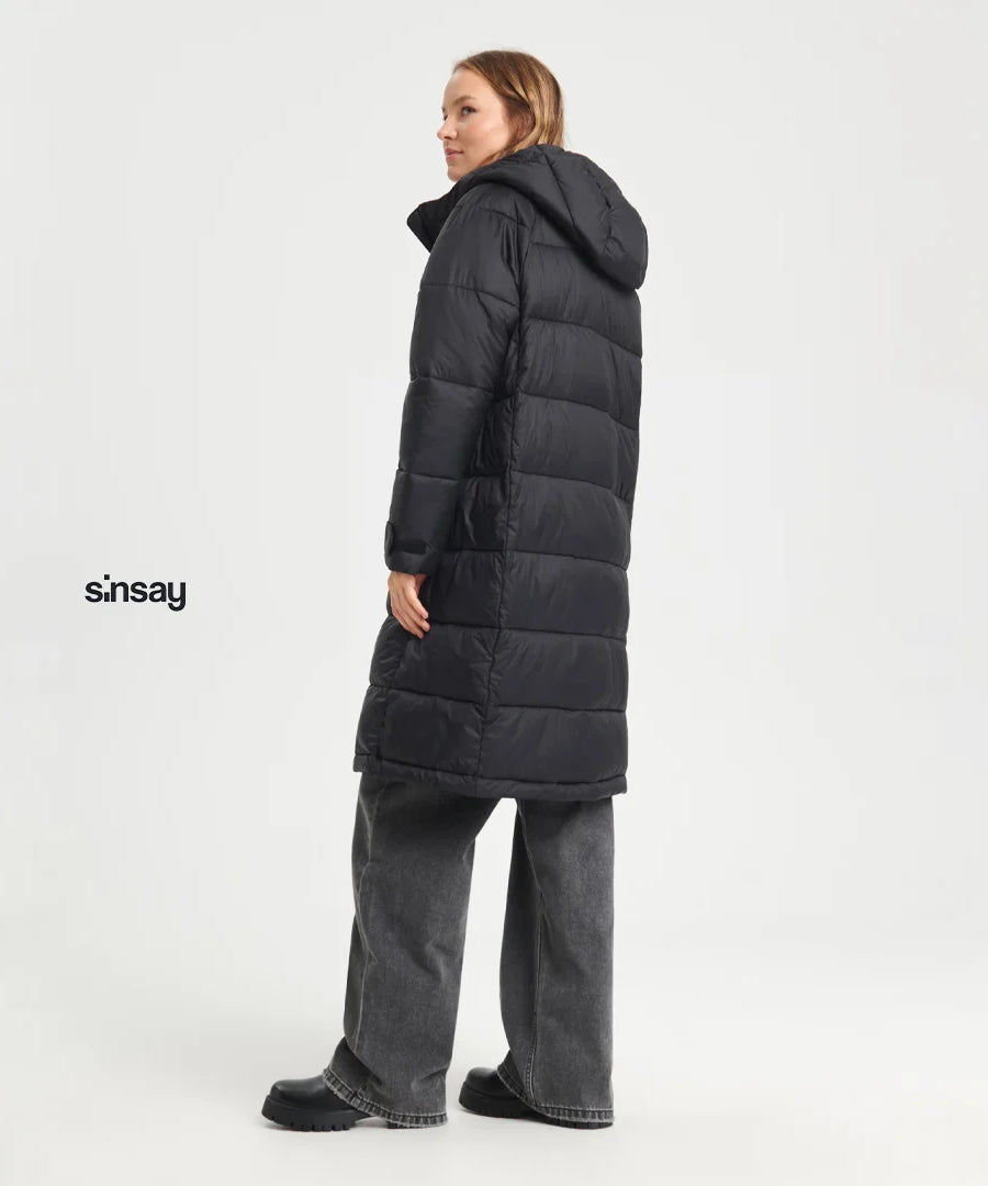 معطف نسائي مبطن طويل من Sinsay