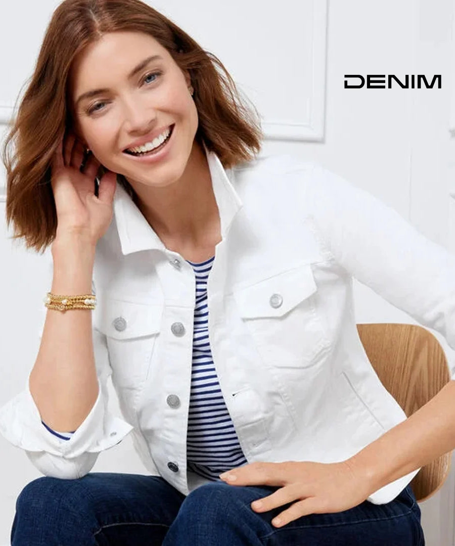 جاكيت جينز نسائي كلاسيكي – تصميم من Denim